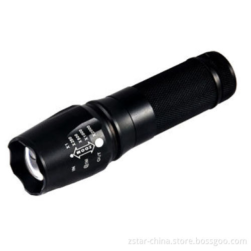 Waterproof flashlight, max. 1,200LM Cree XML-T6 LED optical convex lens